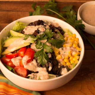 Mexican Quinoa Bowl with Salsa Ranch Dressing