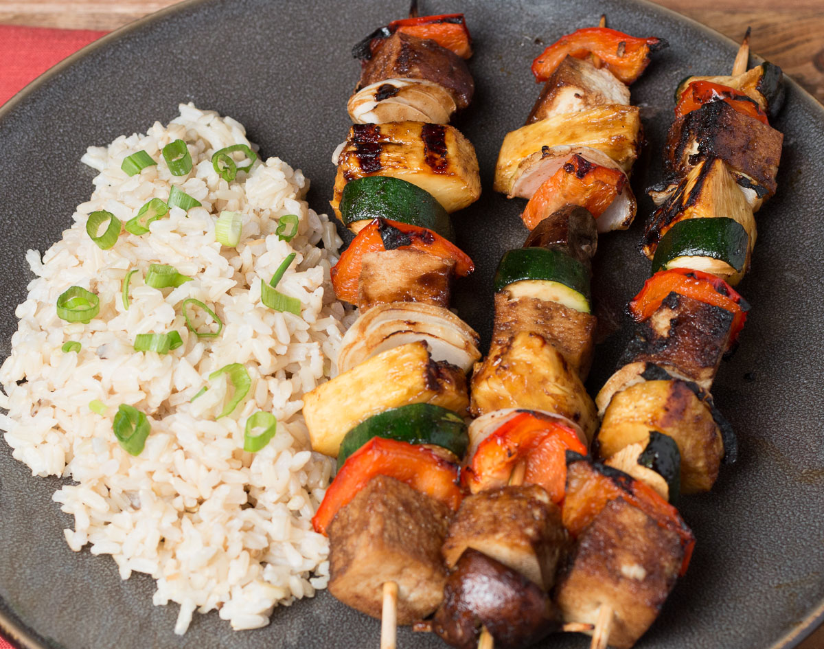 Grilled Tofu Veggie Kabobs in Teriyaki Marinade A Plantiful Path