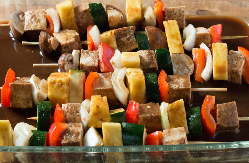 Grilled Tofu Veggie Kabobs in Teriyaki Marinade A Plantiful Path