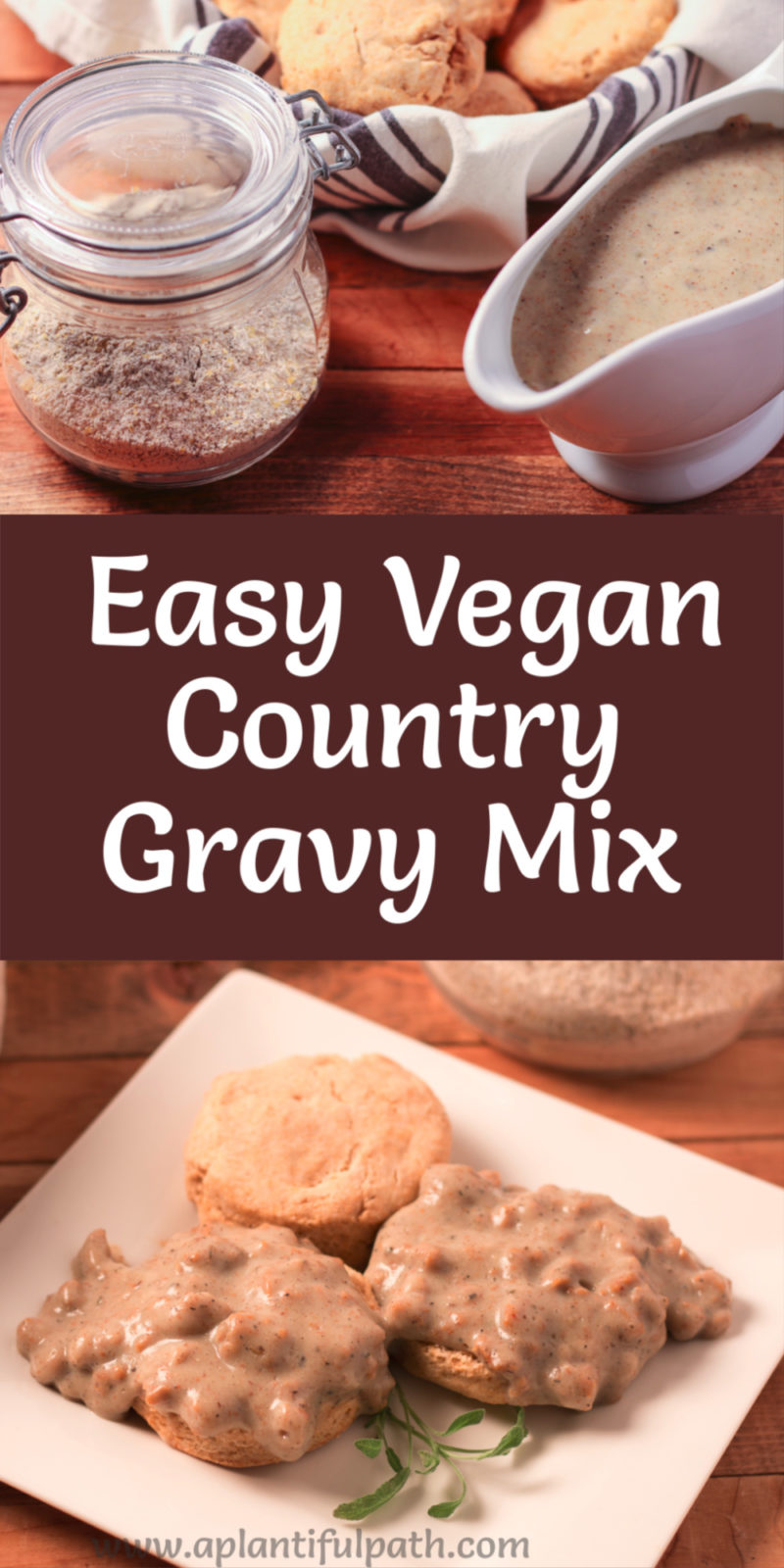 Easy Vegan Country Gravy Mix Oilfree A Plantiful Path