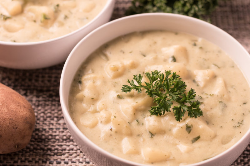 Vegan Potato Kale Soup - A Plantiful Path