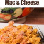 Pinterest image for vegan baked mac & cheese