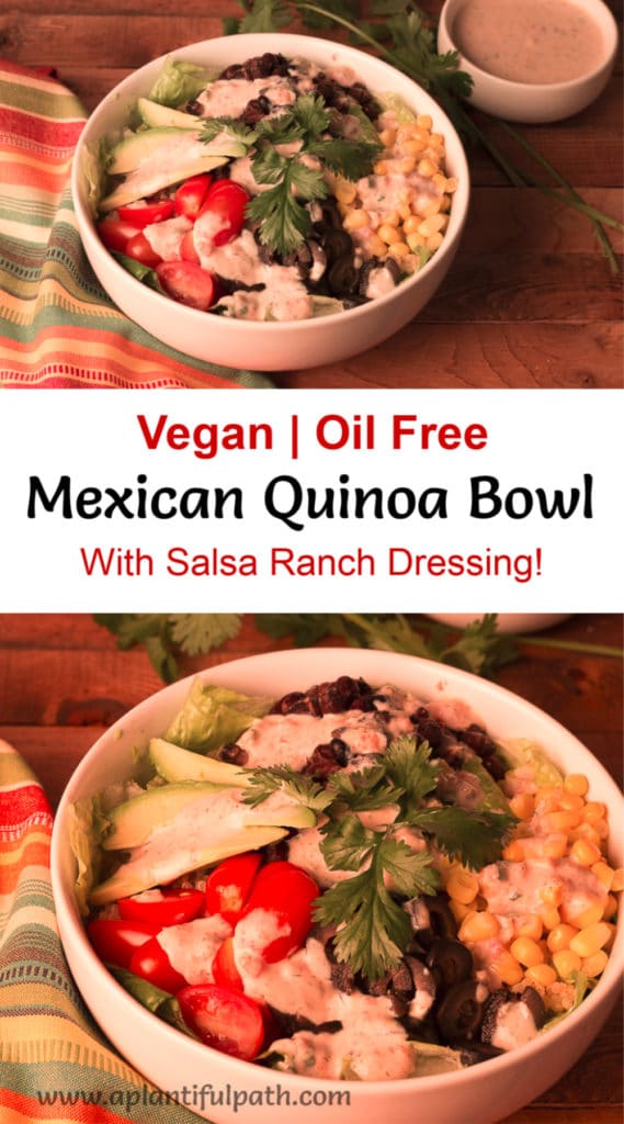 Pinterest image for Mexican Quinoa Bowl