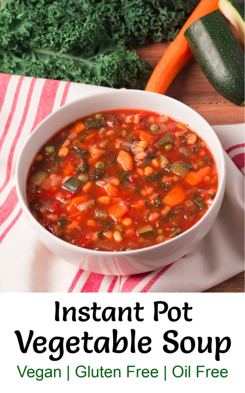 Instant Pot Vegetable Soup - A Plantiful Path