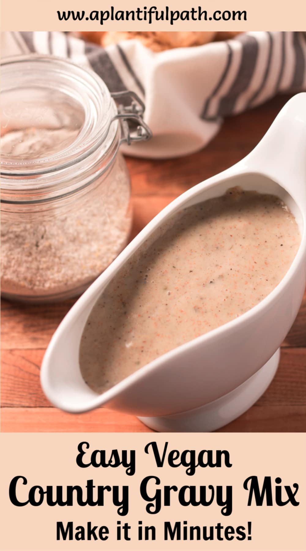 Easy Vegan Country Gravy Mix Oilfree A Plantiful Path
