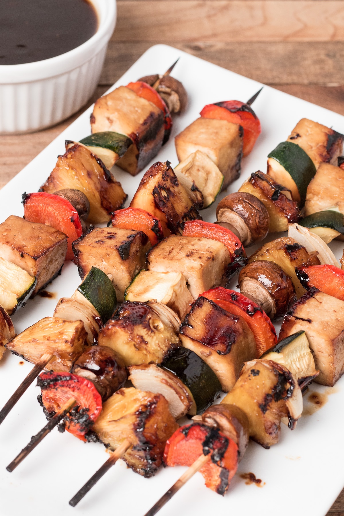 Grilled Tofu Veggie Kabobs in Teriyaki Marinade A Plantiful Path