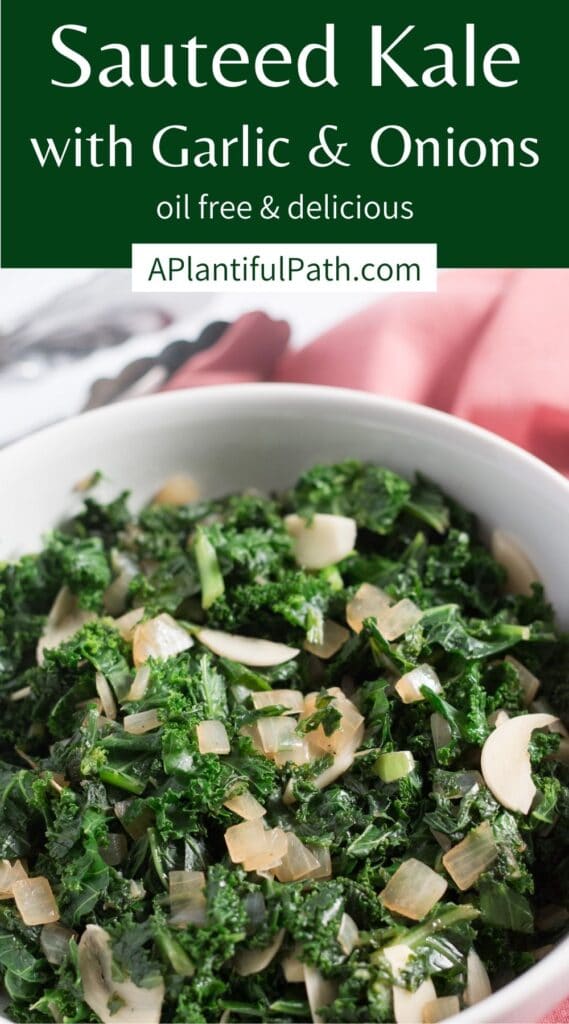 Pinterest image for Sauteed Kale