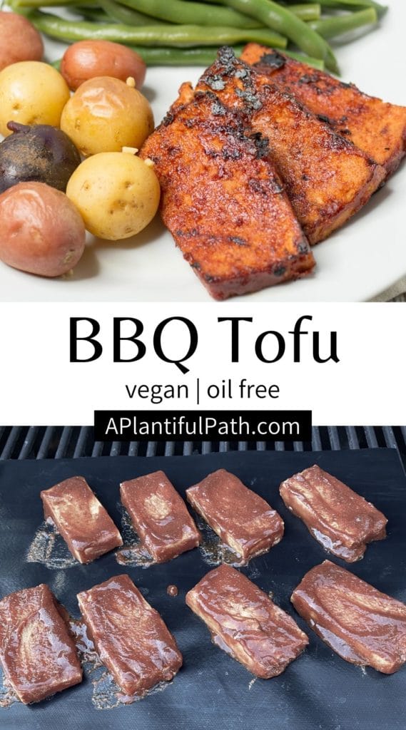 Pinterest image for BBQ Tofu