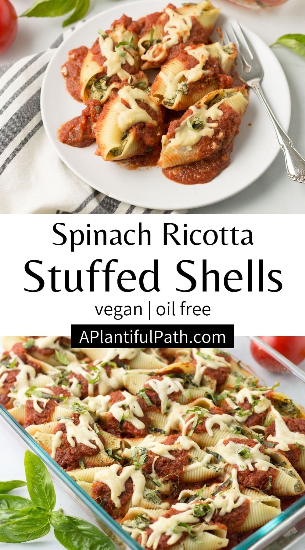 Vegan Stuffed Shells - A Plantiful Path
