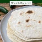 Pinterest image for flour tortillas