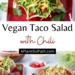 Pinterest image for Vegan Taco Salad