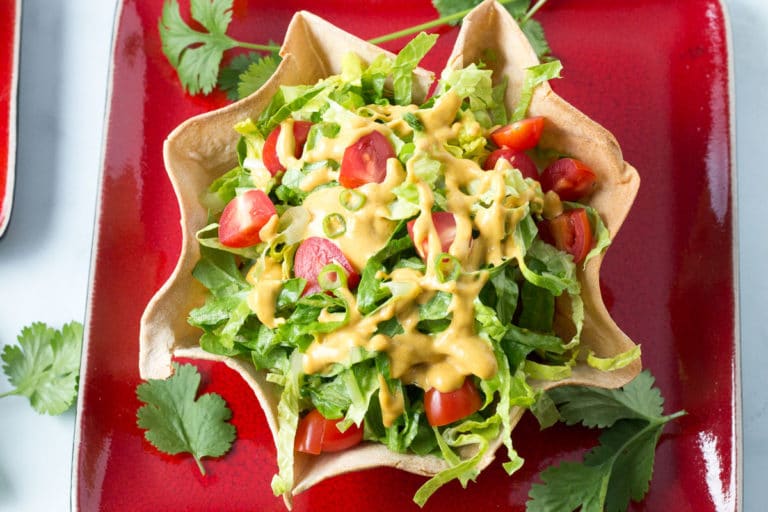 Vegan Taco Salad with Chili A Plantiful Path