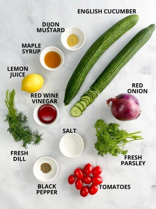 Vegan Cucumber Salad - A Plantiful Path