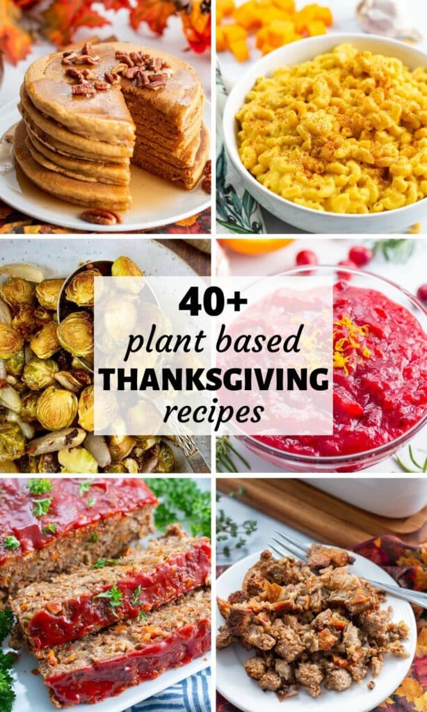 Pinterest image for vegan Thanksgiving recipes/